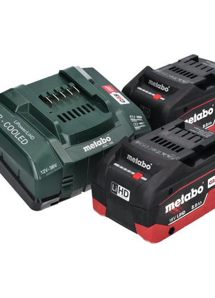 Scie sabre à batterie Metabo SSEP 18 LT BL 18 V 32 mm sans balais + 2 batteries LiHD 8,0 Ah + chargeur