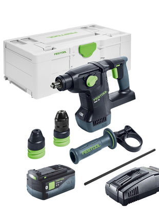 Festool KHC 18 EB-Basic martillo combinado a batería 18 V 2,6 J SDS-Plus sin escobillas + 1x batería 5,0 Ah + cargador rápido + systainer