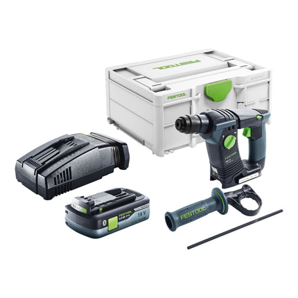 Festool BHC 18-Basic trapano a percussione a batteria 18 V 1,8 J SDS Plus Brushless + 1x batteria ricaricabile 4,0 Ah + caricatore rapido + systainer