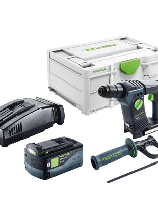 Festool BHC 18-Basic taladro percutor inalámbrico 18 V 1,8 J SDS Plus Brushless + 1x batería 5,0 Ah + cargador rápido + systainer