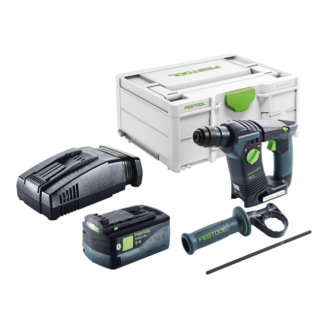 Festool BHC 18-Basic cordless hammer drill 18 V 1.8 J SDS Plus Brushless + 1x battery 5.0 Ah + quick charger + systainer