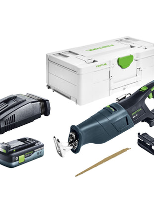 Festool RSC 18 EB-Basic Scie sabre sans fil 18 V Brushless + 1x batterie 4,0 Ah + chargeur rapide + Systainer