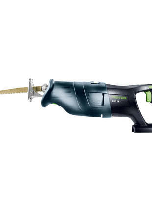 Festool RSC 18 EB-Basic Scie sabre sans fil 18 V Brushless + 1x batterie 4,0 Ah + chargeur rapide + Systainer