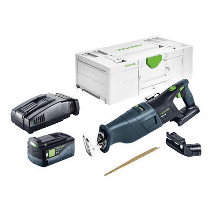 Festool RSC 18 EB-Basic cordless reciprocating saw 18 V brushless + 1x battery 5.0 Ah + quick charger + systainer