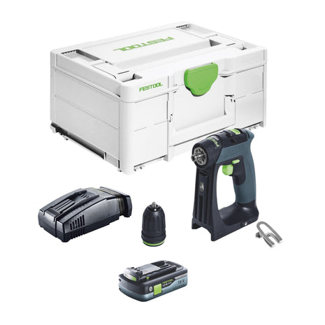 Festool CXS 18-Basic Perceuse-visseuse sans fil 18 V 40 Nm Brushless + 1x batterie 4,0 Ah + chargeur rapide + Systainer