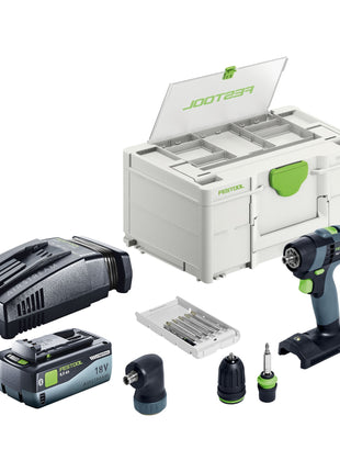 Festool TXS 18-Basic set perceuse-visseuse sans fil 18 V 40 Nm sans balais + 1x batterie 8,0 Ah + chargeur rapide + systainer