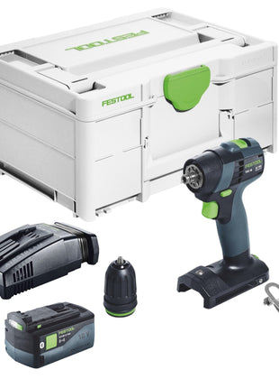 Festool TXS 18-Basic taladro atornillador a batería 18 V 40 Nm sin escobillas + 1x batería 5,0 Ah + cargador rápido + systainer