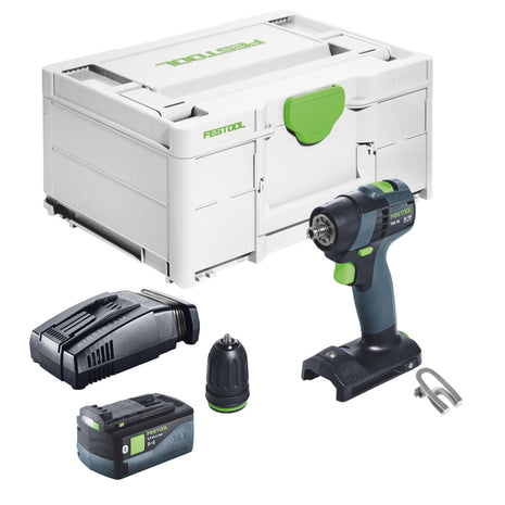 Trapano avvitatore a batteria Festool TXS 18-Basic 18 V 40 Nm brushless + 1x batteria ricaricabile 5,0 Ah + caricatore rapido + systainer