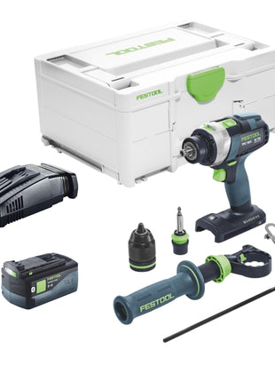 Festool TPC 18/4 I-Basic taladro percutor inalámbrico 18 V 75 Nm + 1x batería 5,0 Ah + cargador rápido + systainer