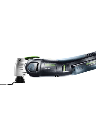 Festool VECTURO OSC 18 E-Basic Set oscilador de batería 18 V Starlock Max Brushless + 1x batería 4,0 Ah + cargador rápido + systainer