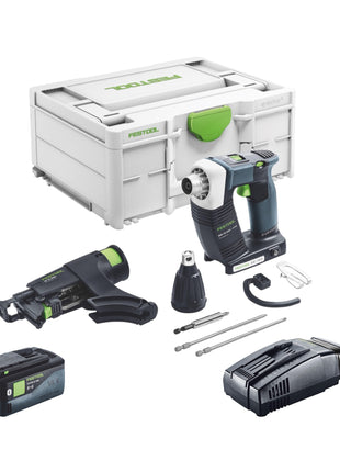 Festool DURADRIVE DWC 18-4500 Basic akumulatorowa wkrętarka budowlana 18 V 14 Nm bezszczotkowa + 1x akumulator 5,0 Ah + szybka ładowarka + systainer