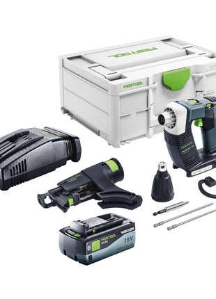 Festool DURADRIVE DWC 18-2500 Basic visseuse de chantier sans fil 18 V 18 Nm sans balais + 1x batterie 8,0 Ah + chargeur rapide + systainer