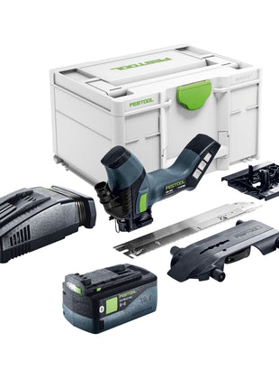 Sierra aislante de batería Festool ISC 240 EB-Basic 18 V 240 mm + 1x batería 5,0 Ah + cargador rápido + Systainer