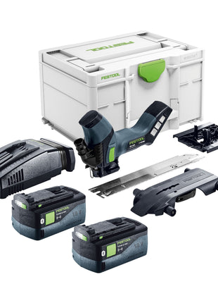 Festool ISC 240 EB-Basic akumulatorowa pilarka do izolacji 18 V 240 mm + 2x akumulator 5,0 Ah + szybka ładowarka + Systainer