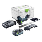 Sierra aislante de batería Festool ISC 240 EB-Basic 18 V 240 mm + 1x batería 8,0 Ah + cargador rápido + Systainer