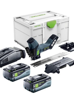 Sierra aislante de batería Festool ISC 240 EB-Basic 18 V 240 mm + 2 baterías 8,0 Ah + cargador rápido + Systainer