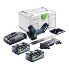 Sierra aislante de batería Festool ISC 240 EB-Basic 18 V 240 mm + 2 baterías 8,0 Ah + cargador rápido + Systainer