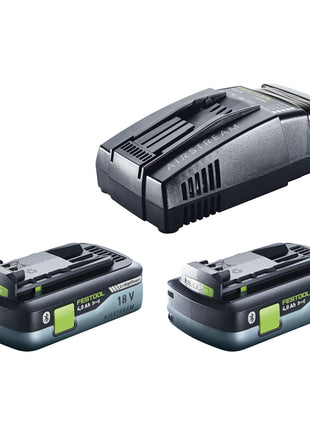 Festool DSC-AGC 18-125 FH EB-Basic sistema de separación de batería a mano alzada 18 V 125 mm sin escobillas + 2x batería 4,0 Ah + cargador rápido + systainer