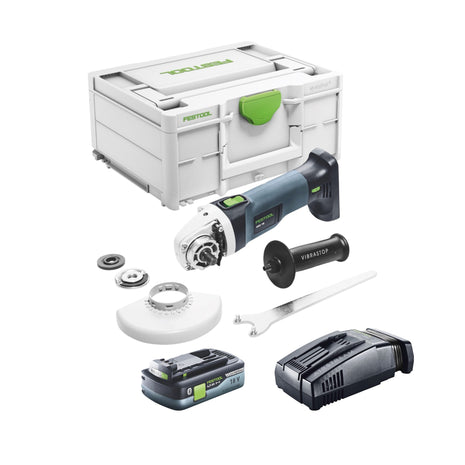 Festool AGC 18-125 EB-Basic Meuleuse d'angle sans fil 18 V 125 mm Brushless + 1x batterie 4,0 Ah + étui à chargement rapide + Systainer