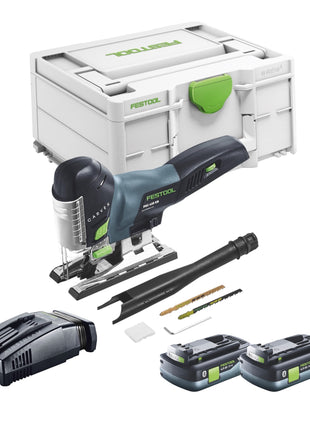 Festool CARVEX PSC 420 EB-Basic Akku Pendelstichsäge 18 V 120 mm Brushless + 2x Akku 4,0 Ah + Schnellladegerät + Systainer