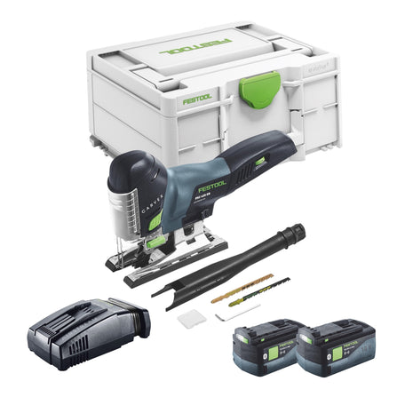 Festool CARVEX PSC 420 EB-Basic seghetto alternativo a pendolo a batteria 18 V 120 mm brushless + 2x batteria ricaricabile 5,0 Ah + caricatore rapido + Systainer