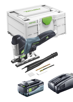 Festool CARVEX PSC 420 EB-Basic sierra de calar pendular a batería 18 V 120 mm sin escobillas + 1x batería 8,0 Ah + cargador rápido + systainer