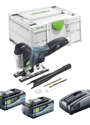 Festool CARVEX PSC 420 EB-Basic Akku Pendelstichsäge 18 V 120 mm Brushless + 2x Akku 8,0 Ah + Schnellladegerät + Systainer