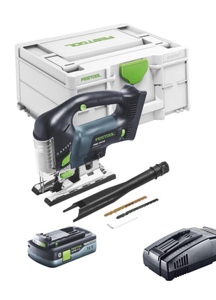 Festool CARVEX PSBC 420 EB-Basic sierra de calar pendular a batería 18 V 120 mm sin escobillas + 1x batería 4,0 Ah + cargador rápido + systainer