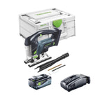 Festool CARVEX PSBC 420 Basic akumulatorowa wyrzynarka wahadłowa 18 V 120 mm bezszczotkowa + 1x akumulator 8,0 Ah + szybka ładowarka + Systainer