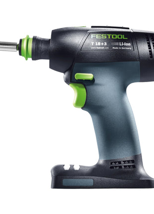 Festool T 18+3 Basic taladro atornillador a batería 18 V 50 Nm sin escobillas + 2 baterías 4,0 Ah + cargador rápido + systainer