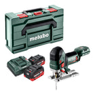 Metabo STA 18 LTX 150 BL Scie sauteuse sans fil 18 V 150 mm Brushless + 2x batterie LiHD 5,5 Ah + chargeur + Metabox