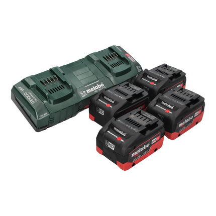 Metabo AS 36 18 L 20 PC aspirador en seco/húmedo sin cable 36 V ( 2x 18 V ) 20 L + 4x batería LiHD 5,5 Ah + cargador doble