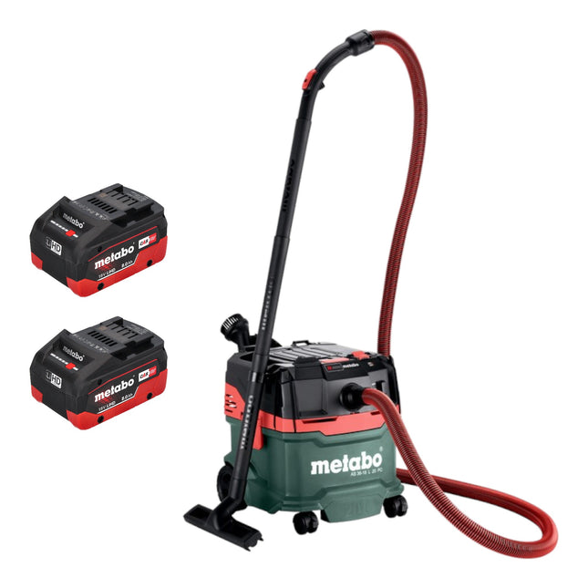 Metabo AS 36 18 L 20 PC aspirador en seco/húmedo sin cable 36 V ( 2x 18 V ) 20 L + 2x batería LiHD 8,0 Ah - sin cargador
