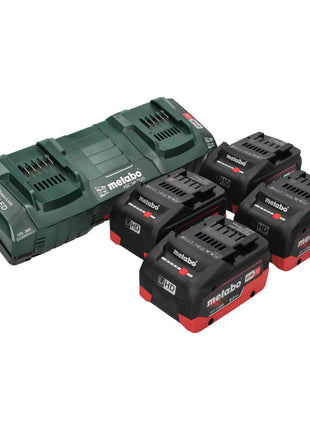 Metabo AS 36 18 L 20 PC Aspirateur eau et poussières sans fil 36 V ( 2x 18 V ) 20 L + 4x batterie LiHD 8,0 Ah + chargeur double