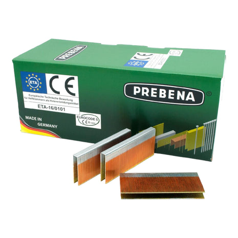 Prebena Z50CSVHA-ETA Agrafes 50 mm Type Z 9500 pcs. fortement zinguées résinées