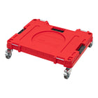 Plataforma de transporte Qbrick System ONE 2.0 Taller RED Ultra HD 625 x 503 x 160 mm 120 kg con ruedas metálicas giratorias y freno