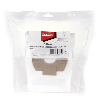 Makita VC 2010 L 1100 W Staubsauger Klasse L + Filtersäcke Klasse L 5-er Pack - Toolbrothers