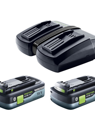 Festool SYMC 70 4.0 EBI-Plus SYMMETRIC sierra de cinta a batería 36 V (2 x 18 V) 216 mm (577464) + 2x batería 4,0 Ah + cargador doble + Systainer