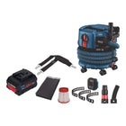 Bosch GAS 18V-12 MC Aspirador inalámbrico profesional BITURBO Brushless + 1x batería ProCore 8,0 Ah + accesorios - sin cargador