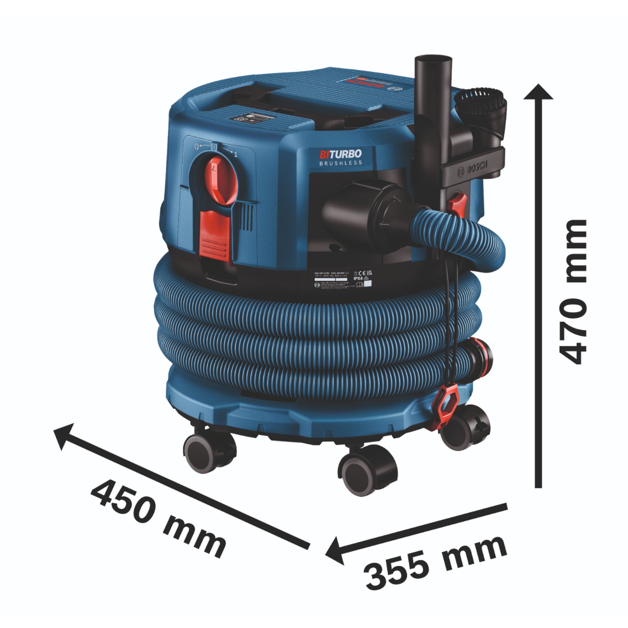 Bosch GAS 18V 12 MC Professional Akku Staubsauger BITURBO Brushless 1x ProCore Akku 8 0 Ah Zubehoer ohne Ladegeraet 4 - toolbrothers