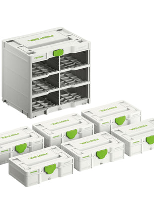 Festool Rack SYS3-RK/6 M 337-Set Systainer³ 6 szt. ( 577816 ) do wszystkich wariantów Systainer³ S 76