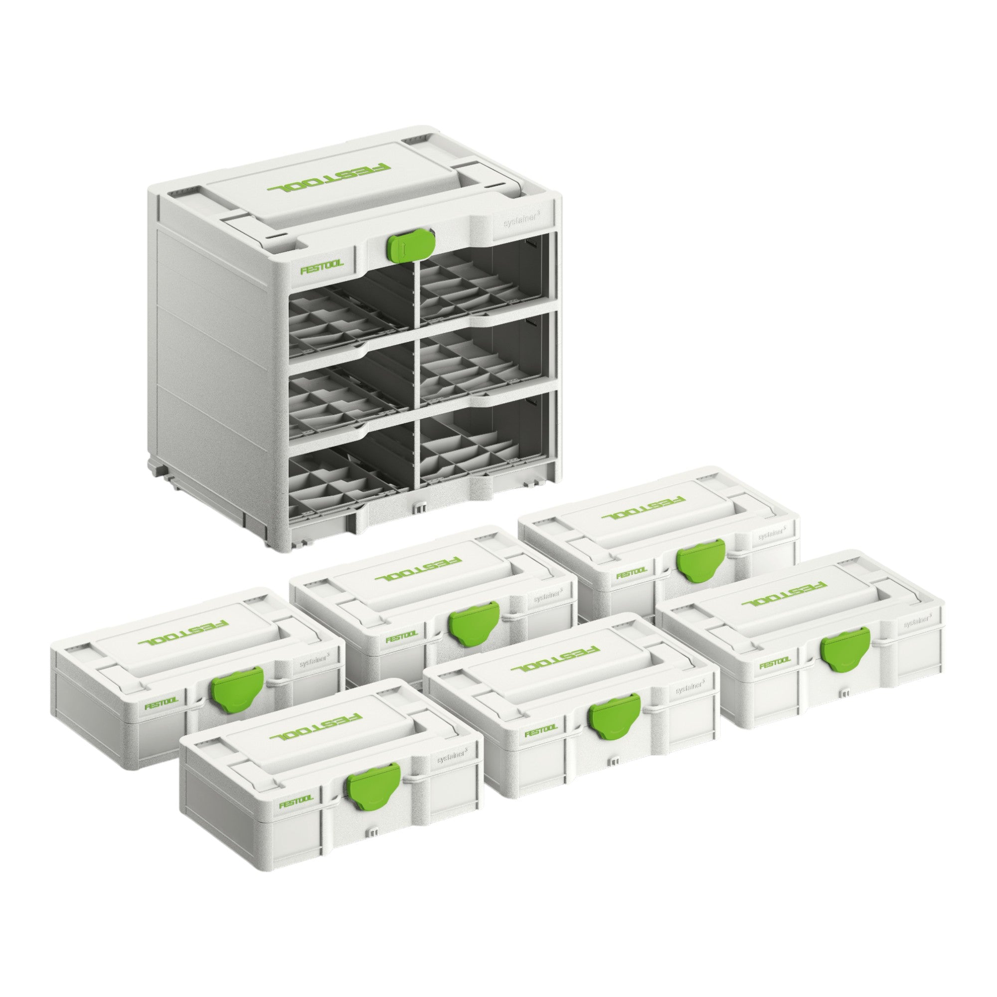 Festool Rack SYS3 RK 6 M 337 Set Systainer 6 tlg 577816 fuer alle Systainer S 76 Varianten 0 - toolbrothers