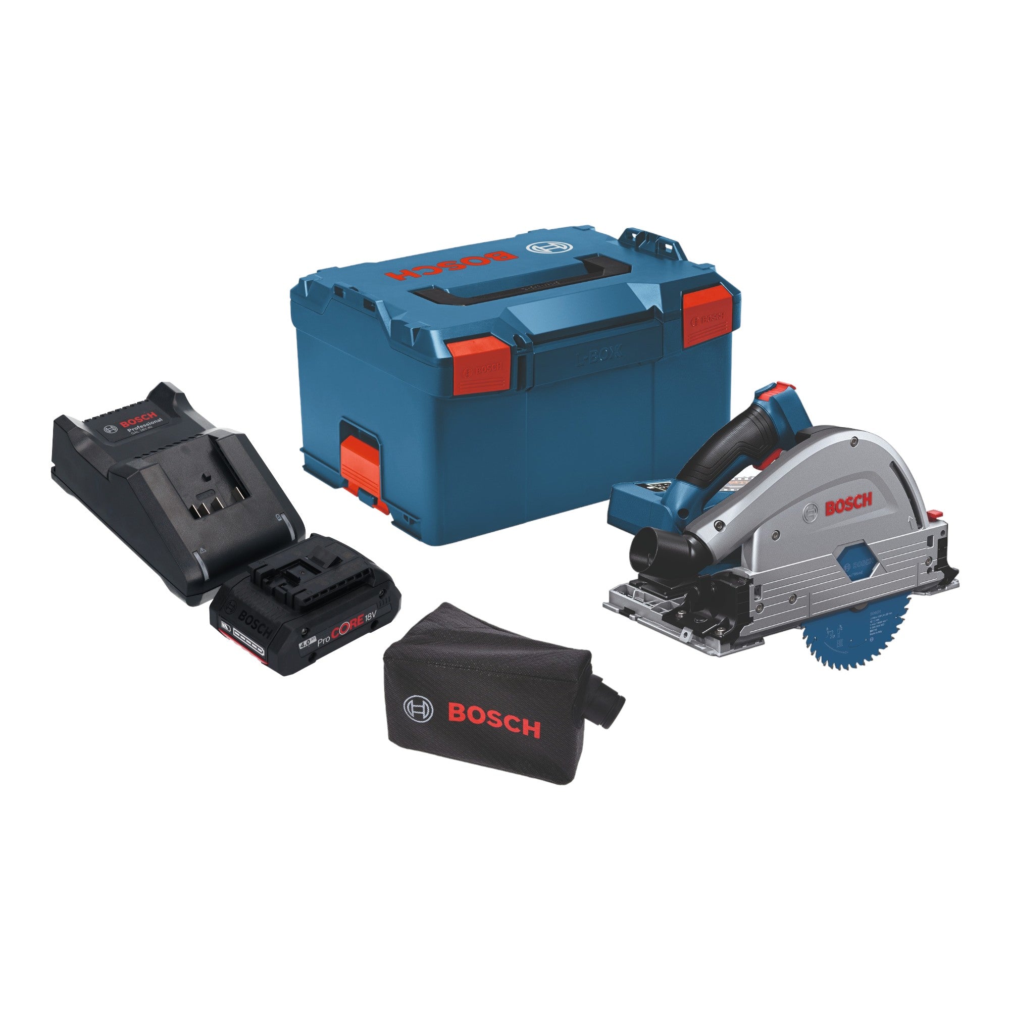 Bosch GKT 18V 52 GC Professional Akku Tauchsaege 18 V 140 mm BITURBO Brushless 1x ProCore Akku 4 0 Ah Ladegeraet Connectivity Modul L Boxx 0 - toolbrothers