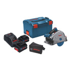 Bosch GKT 18V-52 GC Sierra de inmersión profesional sin cable 18 V 140 mm BITURBO Brushless + 2x batería ProCore 8,0 Ah + cargador + módulo de conexión + L-Boxx
