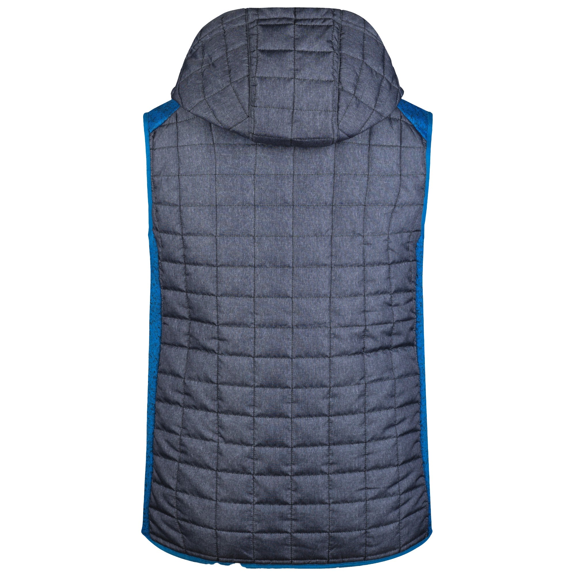 L Boxx Herren Hybrid Strickfleece Gilet Weste royal melange anthracite melange Groesse M 1 - toolbrothers