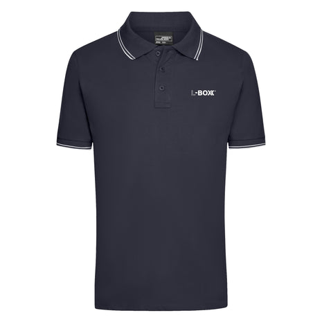 L-Boxx Polo Shirt pour hommes navy / white taille S