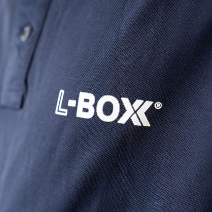 L-Boxx Polo Shirt pour hommes navy / white Gre M
