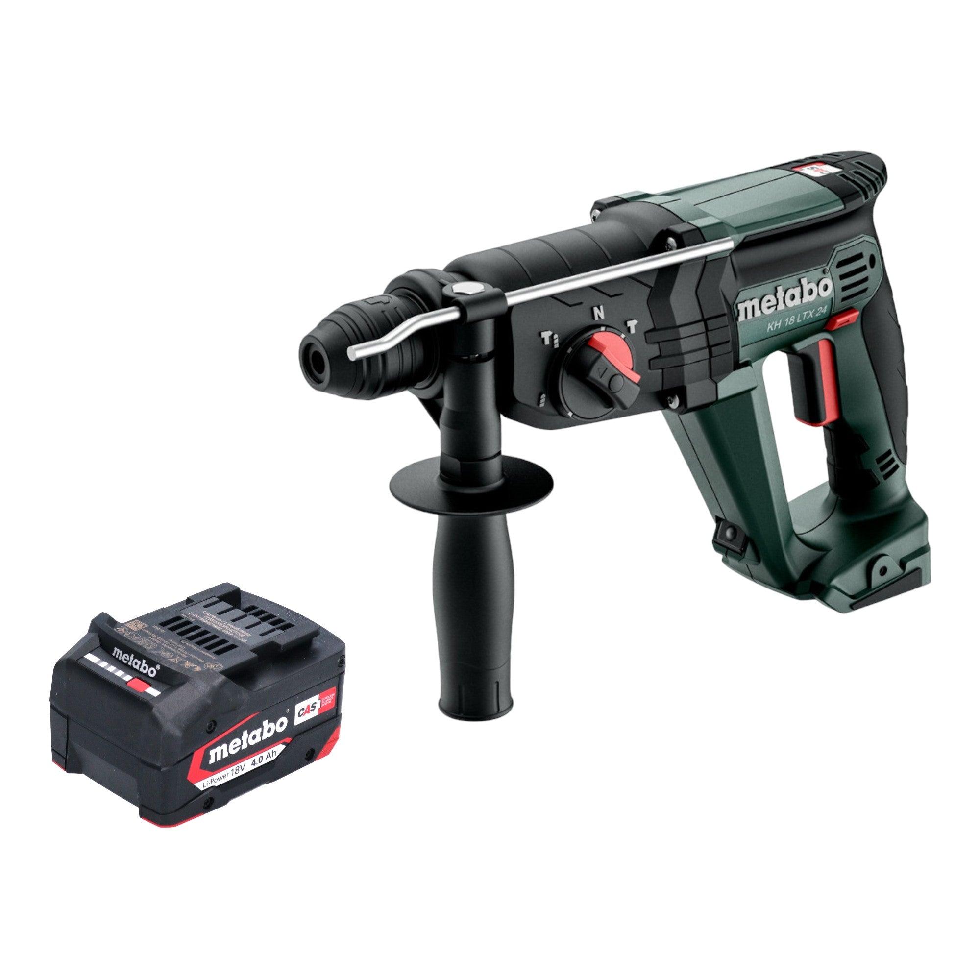 Metabo KH 18 LTX 24 Akku Kombihammer 18 V 2 1 J SDS Plus 1x Akku 4 0 Ah ohne Ladegeraet 0 - toolbrothers