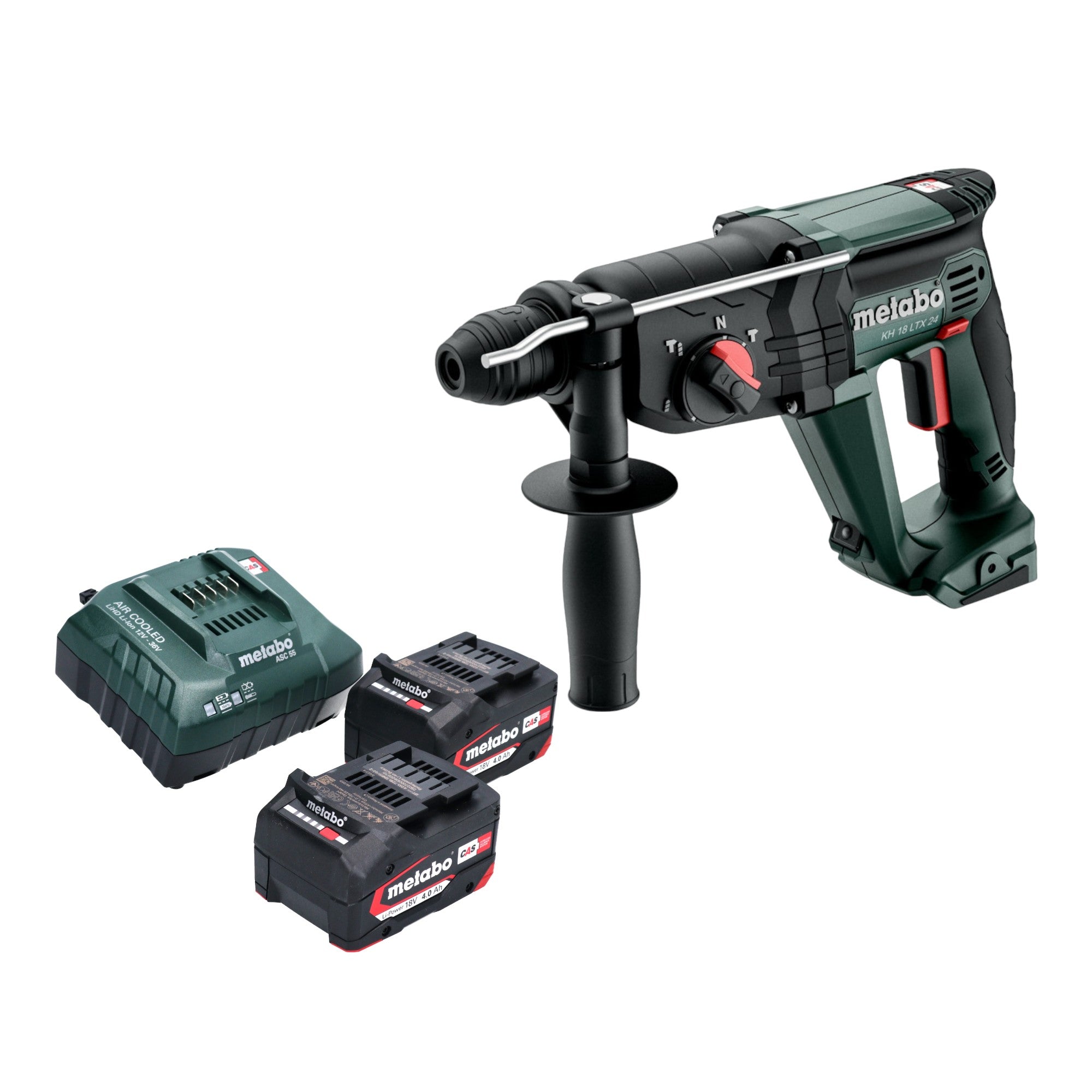 Metabo KH 18 LTX 24 Akku Kombihammer 18 V 2 1 J SDS Plus 2x Akku 4 0 Ah Ladegeraet 0 - toolbrothers