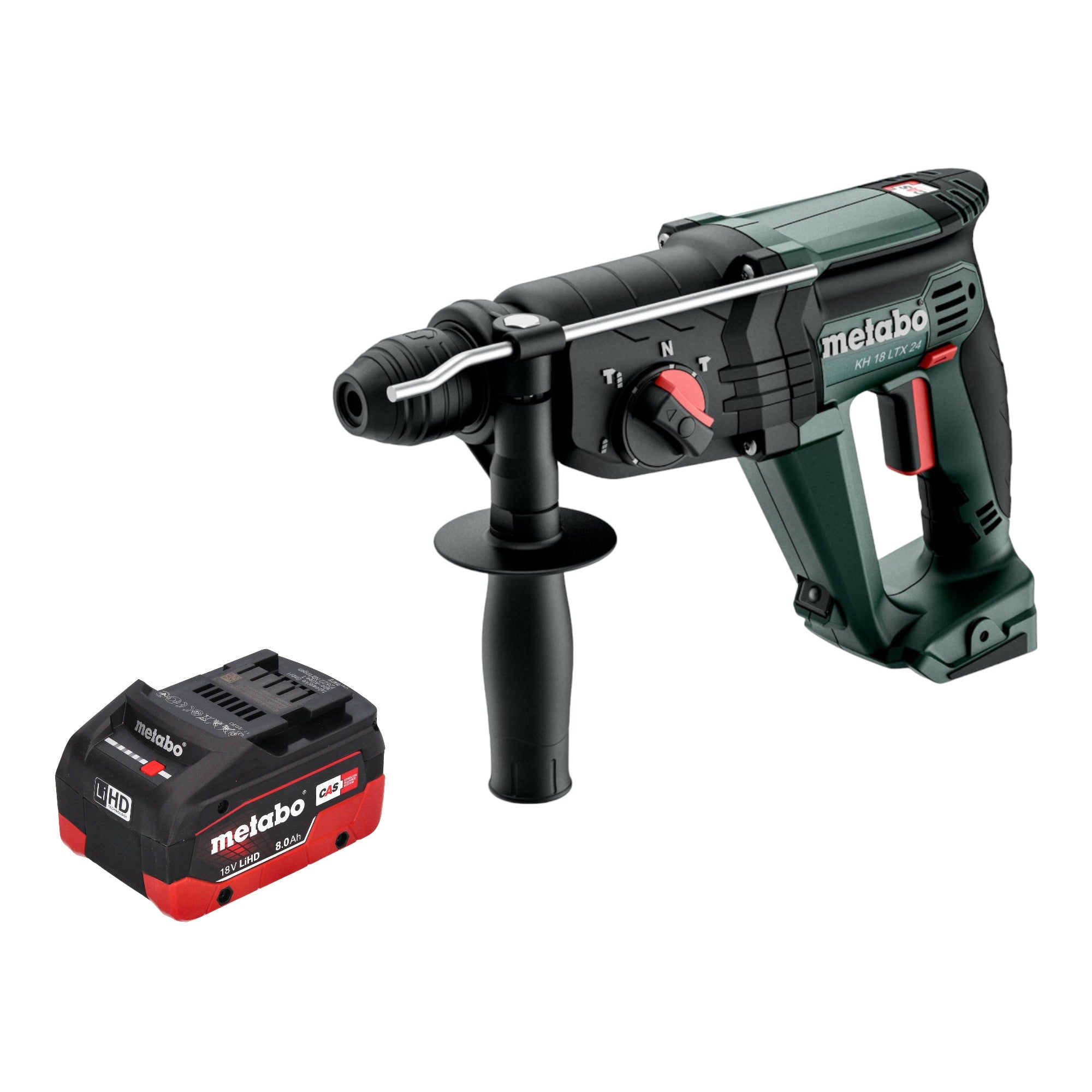 Metabo KH 18 LTX 24 Akku Kombihammer 18 V 2 1 J SDS Plus 1x LiHD Akku 8 0 Ah ohne Ladegeraet 0 - toolbrothers